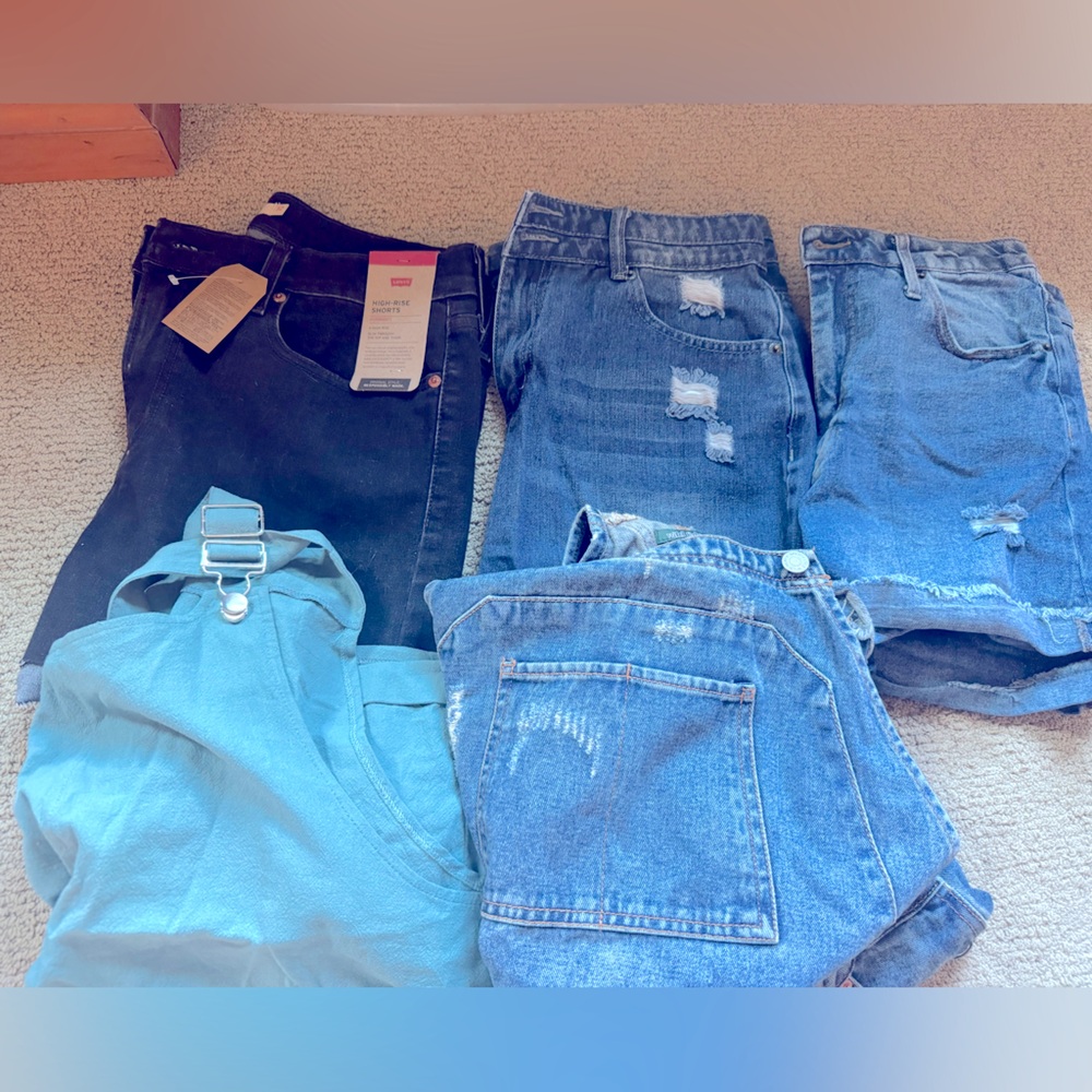 5 piece women’s shorts bundle